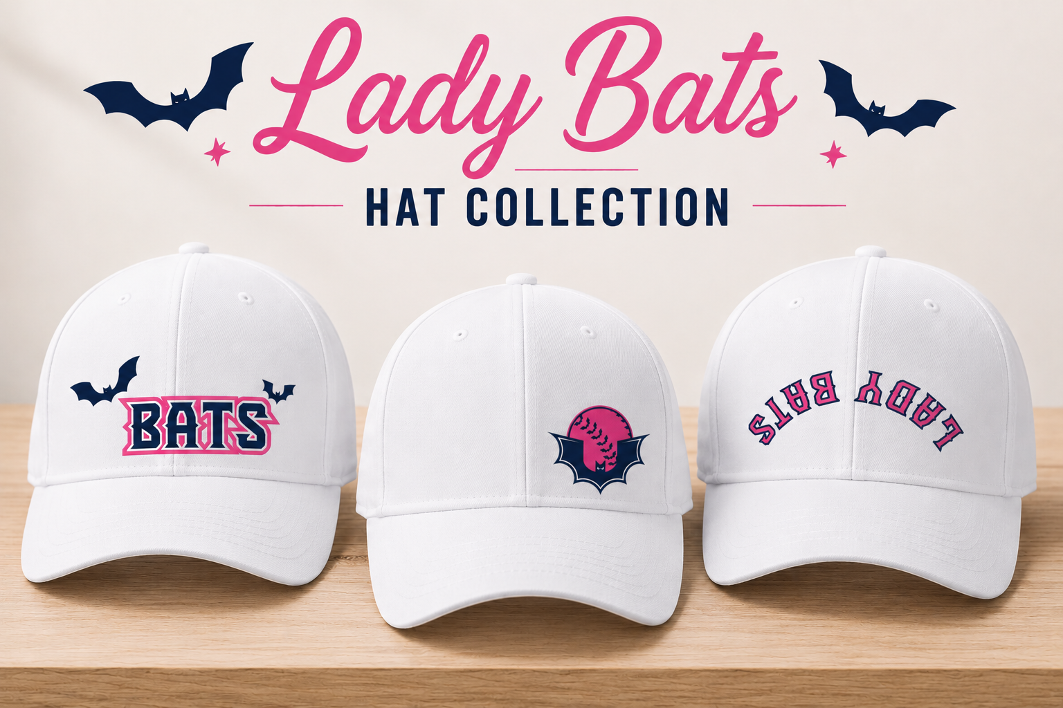 Lady Bats Hat Collection