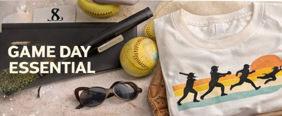 Softball Silhouette Shirt | Vintage Softball Tee | Softball Life Shirt | Game Day Shirt | Softball Player Tee | Retro Sunrise Softball Shirt